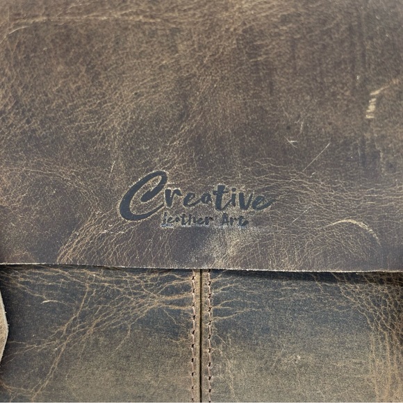 NWOT Creative Leather Arts Toiletry Bag - Picture 4 of 10